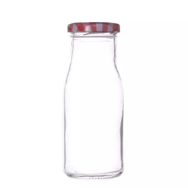 Mini Glass Milk Bottles 156ml for Wedding Favours Drinks Bottle Juice Cocktails