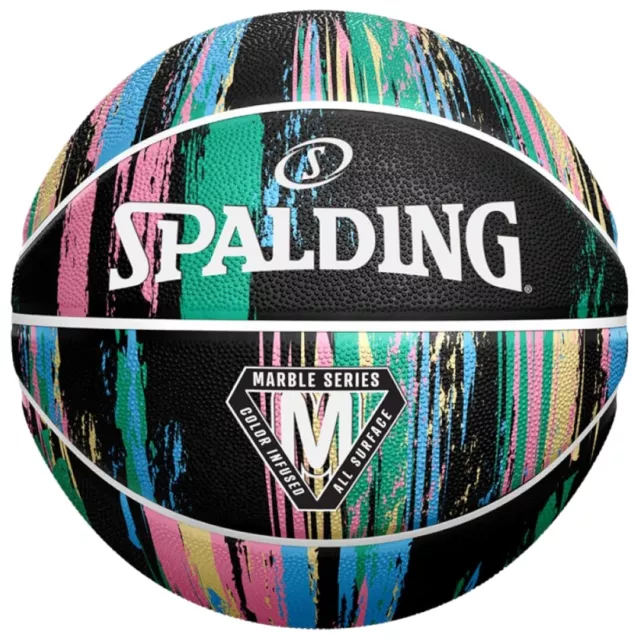 Spalding Marble Ball 84405Z, Unisexe, ballons de basket, Noir