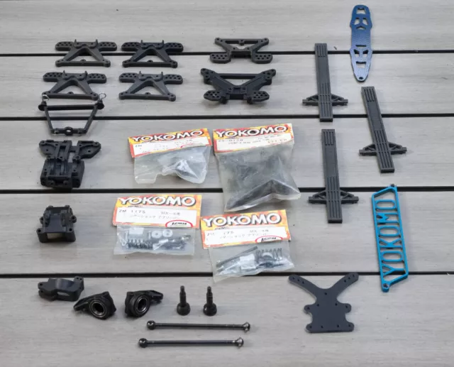 Yokomo MX-4 and MR4-BC Parts - Shock Towers, Diff Carrier, Chassis Braces