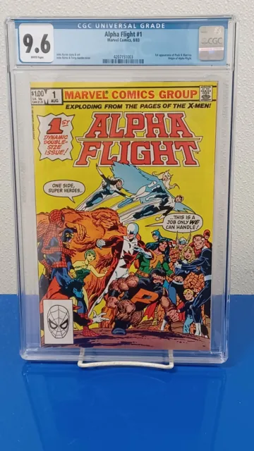 ALPHA FLIGHT #1 (Marvel Comics, 1983) CGC Graded 9.6 ~ White Pages