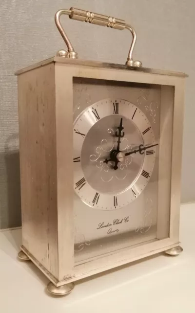 London Clock Company Quartz Mantle Clock. Stunning Face. Working