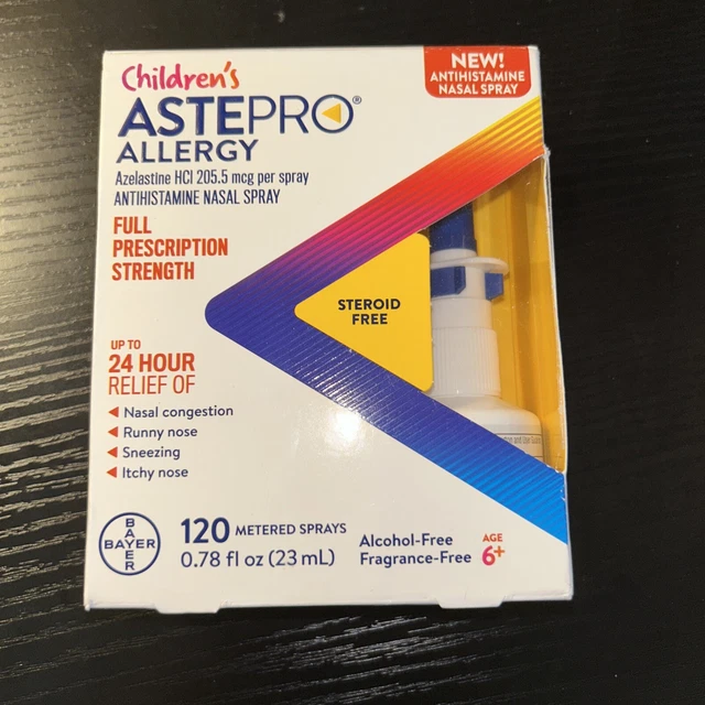 Children's Astepro Azelastine Hydrochloride Allergy Steroid Free Antihist. 2/24