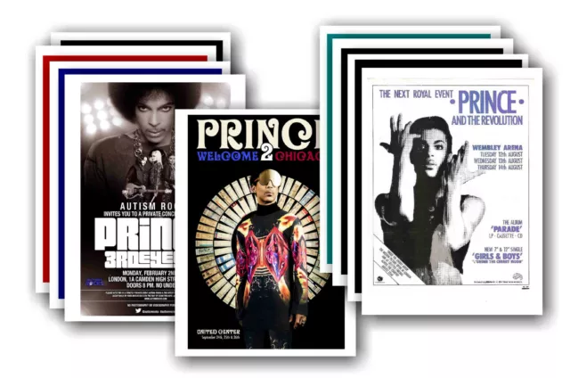 PRINCE  - promotional posters - collection of 10 postcards # 2