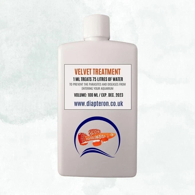 Tratamiento de terciopelo 100 ml | Trata 7500 litros de agua | Medicina de peces