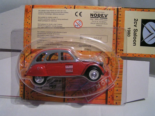 Miniature Citroën Saxo Rouge Norev 1/43 - Véhicule De Police - Collection Occasion