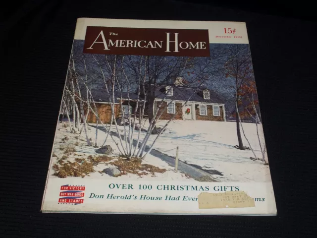 1942 December The American Home Magazine - Very Nice Front Cover - E 5083