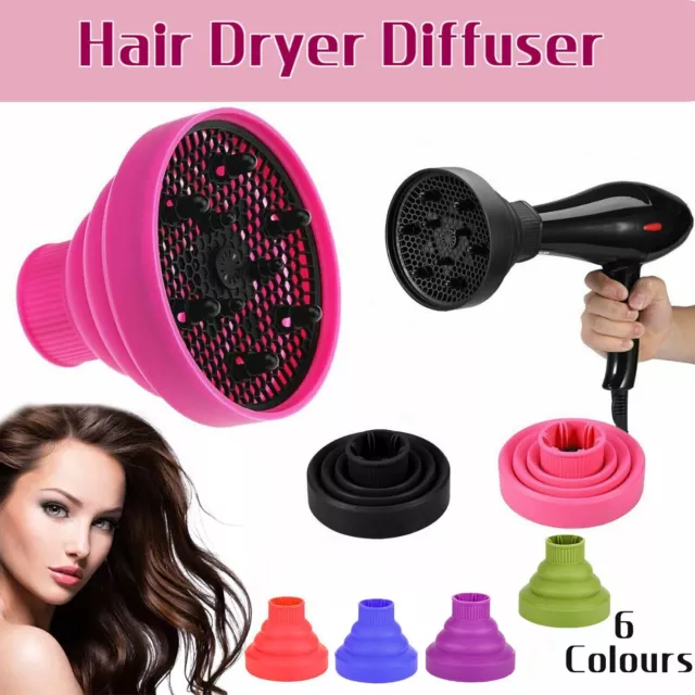 Silicone NEW Hair Dryer Universal Travel Professional Salon Foldable Diffuser AU