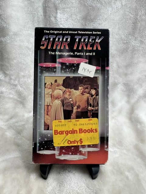 NEW THE MENAGERIE Parts 1 and 2: VHS Cassette Star Trek: The