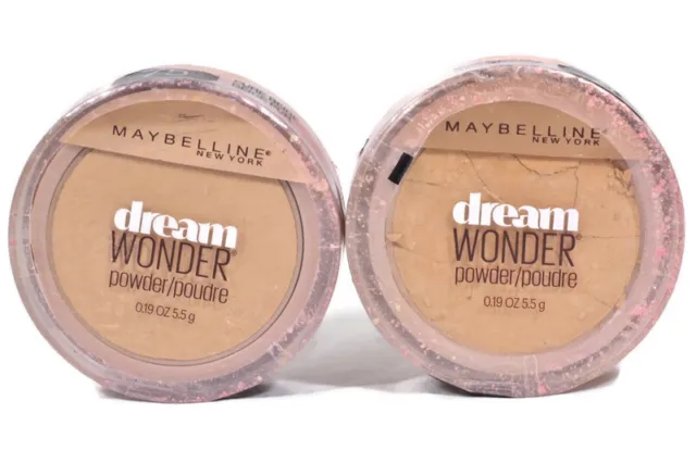 Maybelline Set of 2 Dream Wonder Compact Face Pressed Powder #75 Pure Beige