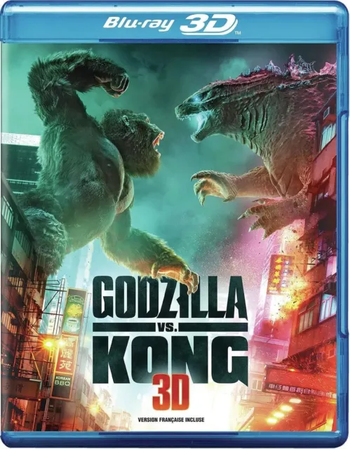 Godzilla vs Kong 3D Movie All Region Blu-ray free shipping