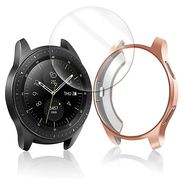 Heavy-Duty Screen Protector + Case Cover for Samsung Galaxy Watch 46mm SM-R800N