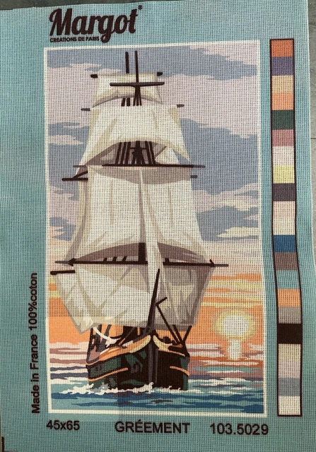 SUPERBE CANEVAS NEUF MARGOT 50x40 AVEC REF- LES CITRONS JAUNES
