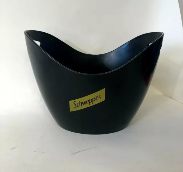 Schweppes Tonic Sonrisa/Ice Bucket Black Matte Finish with Yellow Logo