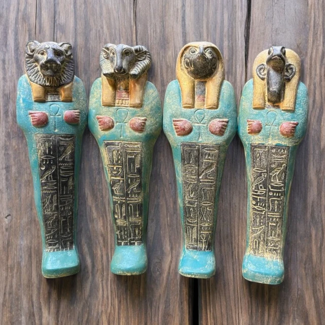 RARE ANCIENT EGYPTIAN Antiquities 4 Sons Of Horus Pharaonic Unique ...