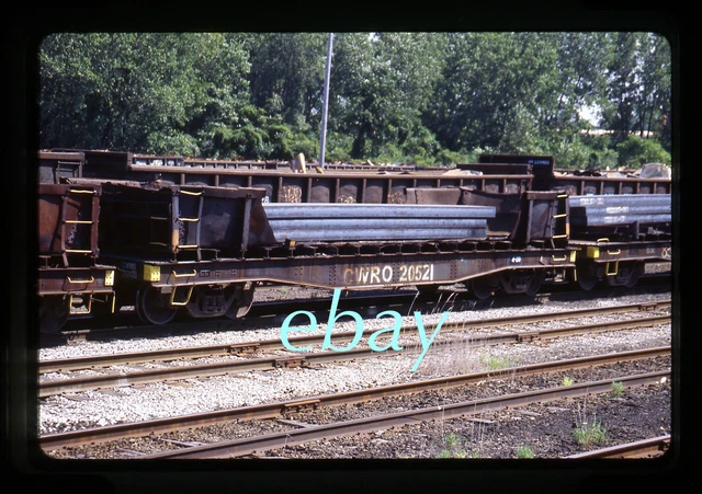 Orig Slide Cleveland Works Rail Operations CWRO #20521 flat car 2021