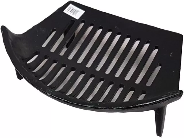 Round Fire Grate Bow Shaped No 24 Devon Stool Cast Iron for 16" Open Fireplace