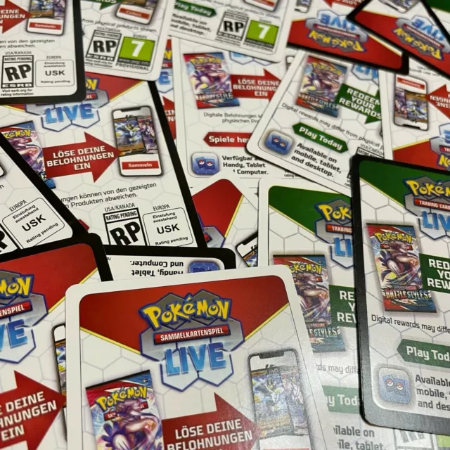 Pokemon TCG Live Online Codes - Code Karten - viele Sets - freie Auswahl