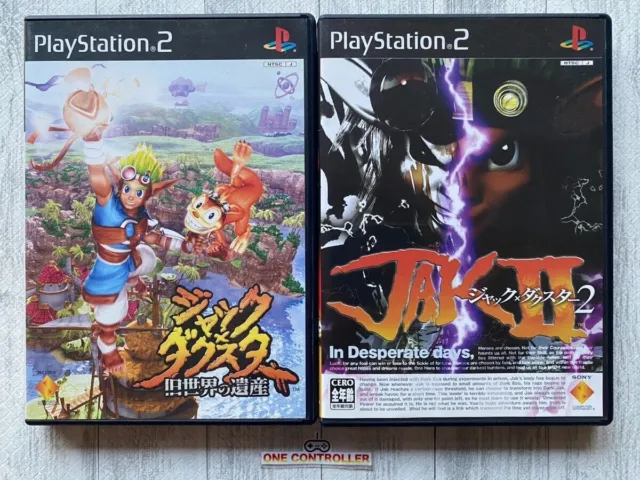 SONY PlayStation2 PS2 Jack and Daxter 1 & 2 set from Japan