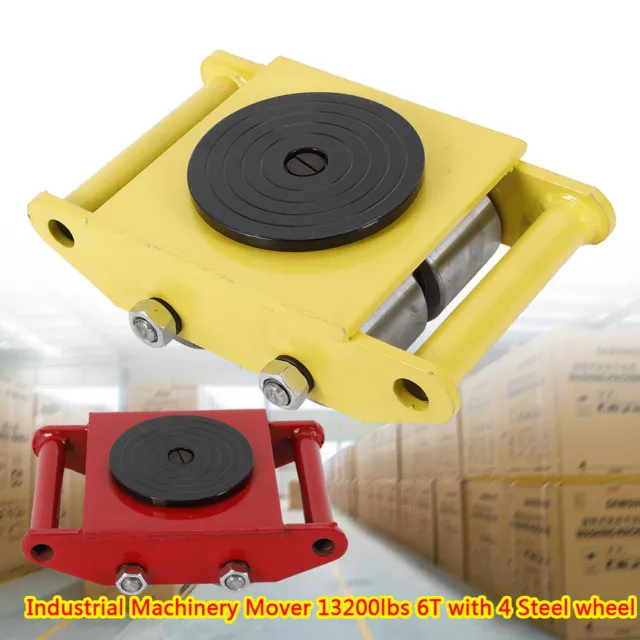 360° Industrial Machinery Mover 6Ton Heavy Duty Machine Dolly Skate Roller
