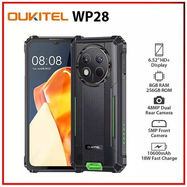 OUKITEl WP28 Smartphone, 15GB 256GB, 5MP Front Camera 48MP Rear