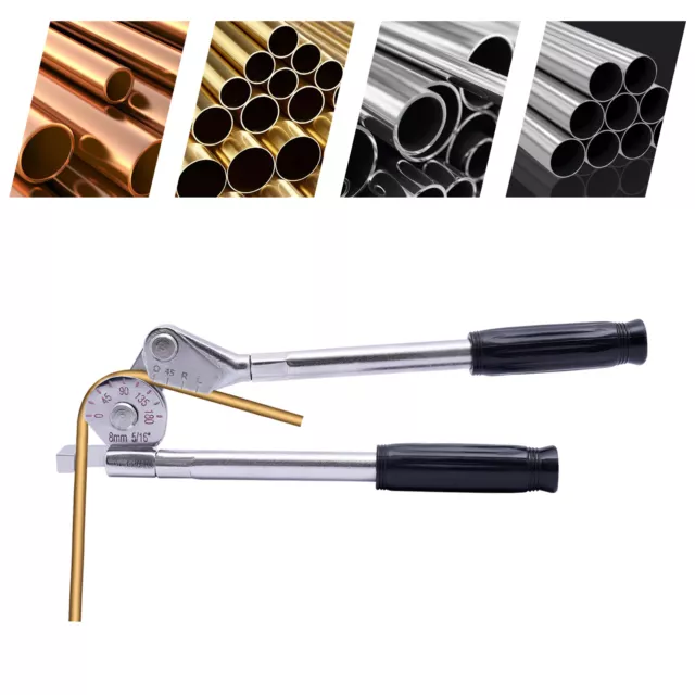 5/16 Inch Tube Bender 180º Plumbing A/C Refrigeration Copper Aluminium Pipes Kit