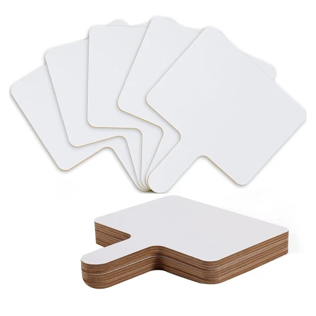 10 StüCk 24,6 X 20,3 Cm Trocken Abwischbares Antwortpaddel, Haltegriff Aus 3873