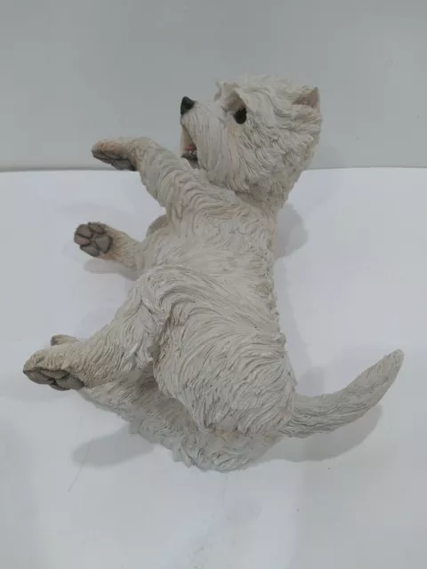 Westies Lying Yorkshire Terrier Fine Figurines Sculptures Dog 8"X6"... 3