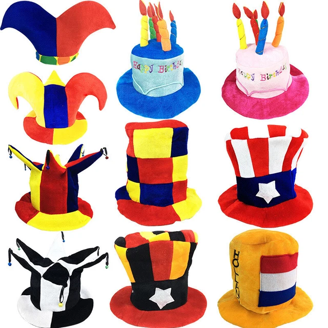Rainbow Clown Hat Lovely Multicolor Funny Hat Clown Hat for Festival Celebration