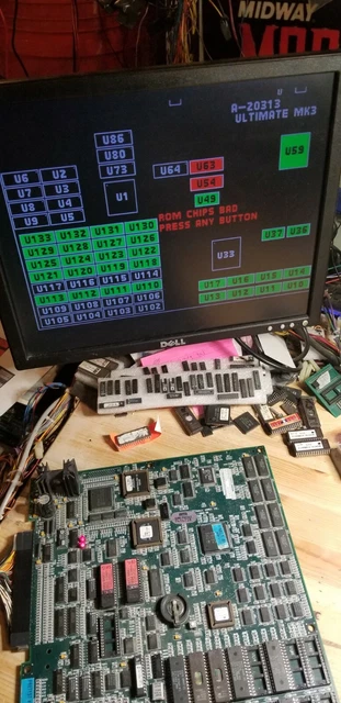 Ultimate Mortal Kombat 3 Pcb Jamma Arcade Security Bypass Rom Set 1.0!!! Midway