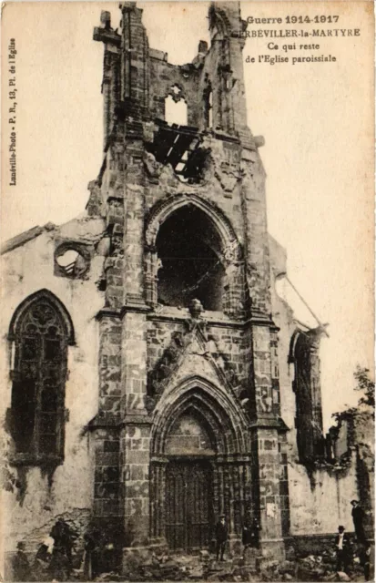 CPA MILITAIRE Gerbéviller la Martyre, Ce qui reste de l'Eglise (315432)
