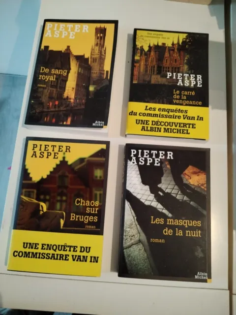 Pieter Aspe - 4 romans, les enquêtes du commissaire Van In - Albin Michel