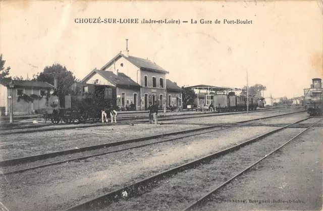 Cpa 49 Chouze Sur Loire La Gare De Port Boulet