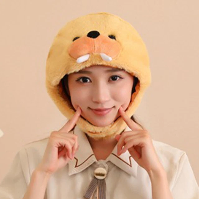 NOVELTY PLUSH ELEPHANT Seal Cap Hat Party Costume Photo Prop Cosplay