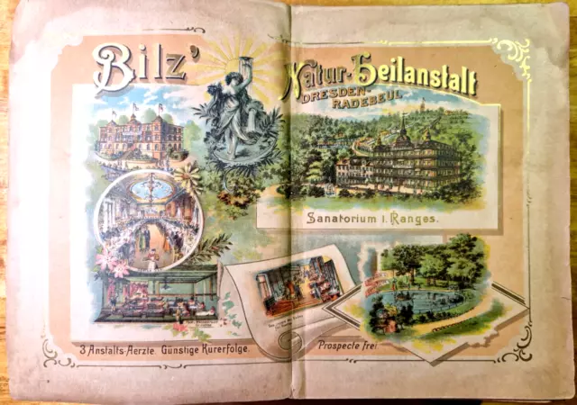 Bilz, das neue Naturheilverfahren, um 1900, Jubiläumsausgabe, Lehrbuch, selten