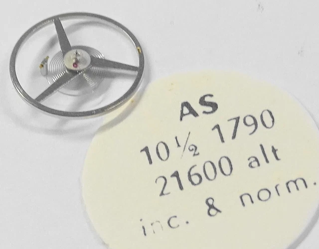 Balancier Complet Pour Montre AS Schild 11 1/2 - Réf 1656 - Neuf Sans étiquette - Pièce Horlogerie