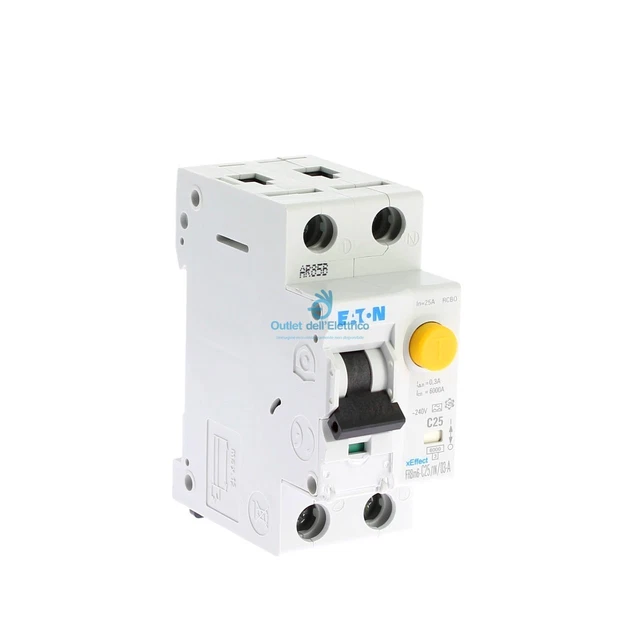 Interrupteur Différentiel Magnétothermique 1P+N 10A 300mA – 220V, 6kA, 2 Modules DIN – Protection Circuits Et Personnes - 9