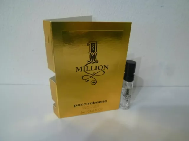 Paco Rabanne 1 Million Duftprobe Eau de Toilette 1,5ml Luxusprobe Reisegröße NEU