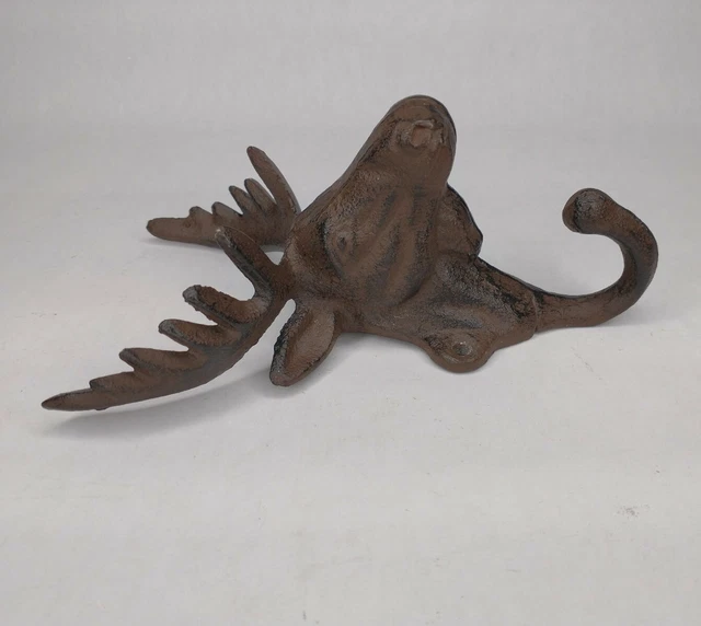 Cast Iron Moose Wall Hanging Coat Hook 4