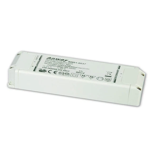 ÉLECTRIQUE TRANSFORMATEUR LED Driver 8x2W/500mA Max. 34VDC AW01-0037 ...