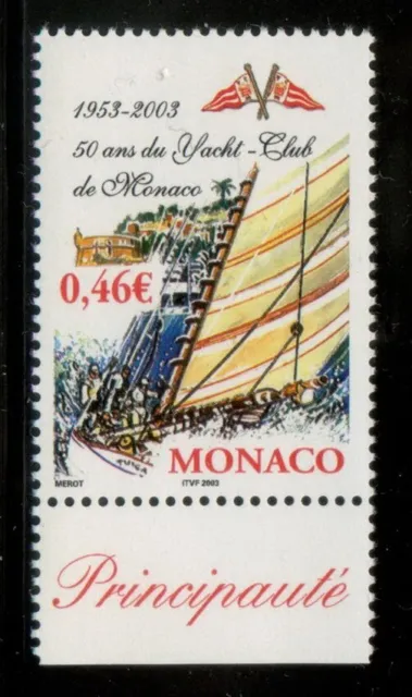Monaco 2003 MNH** Yacht Club*Sailing*Transport*Sports*Emblem 1v set