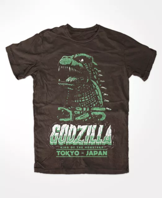 Godzilla M5  T-Shirt BRAUN NEU japan nippon kaiju kanji blu-ray tokyo Gojira