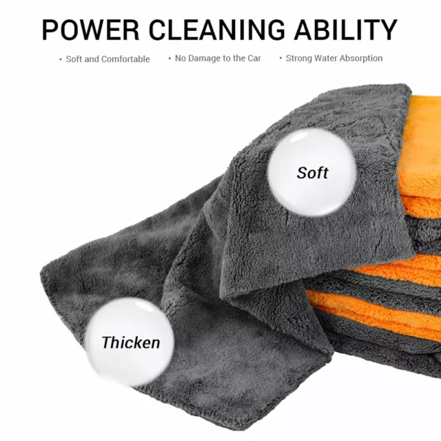 Microfibre Cleaning Towel Auto Car Detailing Soft Polish Cloth Wash Towel Duster 3