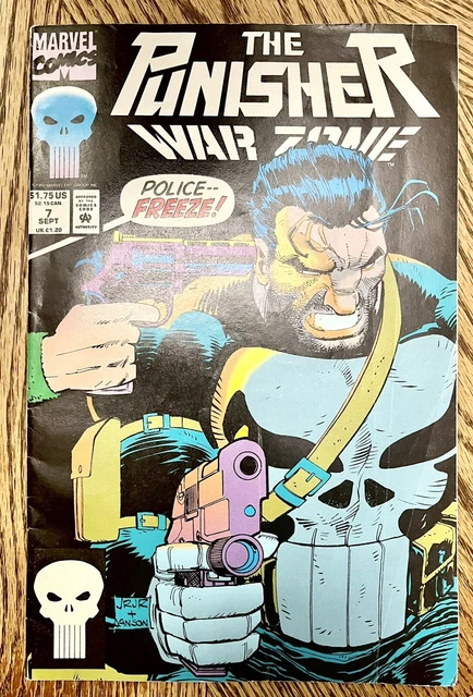 THE PUNISHER WAR ZONE - Vol. 1 #7 Police - Freeze!  Sept. 1992 - Marvel Comics