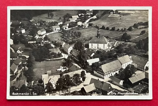 Foto AK RAMMENAU um 1940 Luftbild Fliegeraufnahme   ( 120540