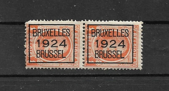 COB : PRE92A** En paire - NEUF** - Bruxelles - 1924 - Timbre Belgique