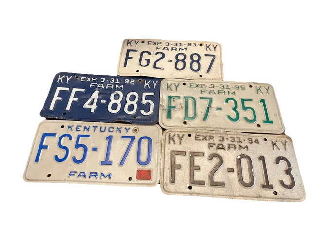 US Kentucky, License Plates, Automobilia, Transportation