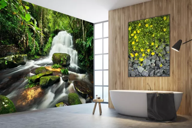 3D Forest Creek ZHUB1954 Wallpaper Wall Mural Removable Self-adhesive Ann