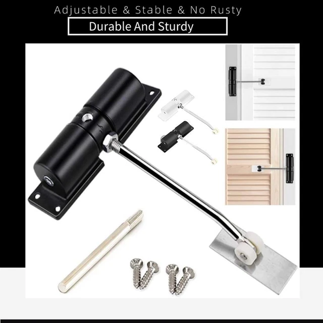 1x Automatic Door Closer Zinc Alloy Safety Spring Door Door Closer H F9O7