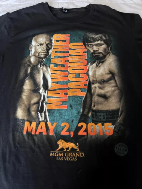 Mayweather Pacquiao Las Vegas Boxing Match May 2, 2015 T Shirt Size XL fight MGM