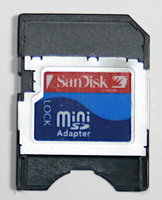 Sandisk MiniSD to SD memory card adapter - New - Hard to find